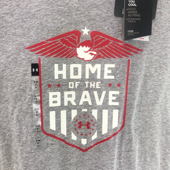 Under Armour Heatgear Home of the Brave T-Shirt Sm - Picture 2 of 8